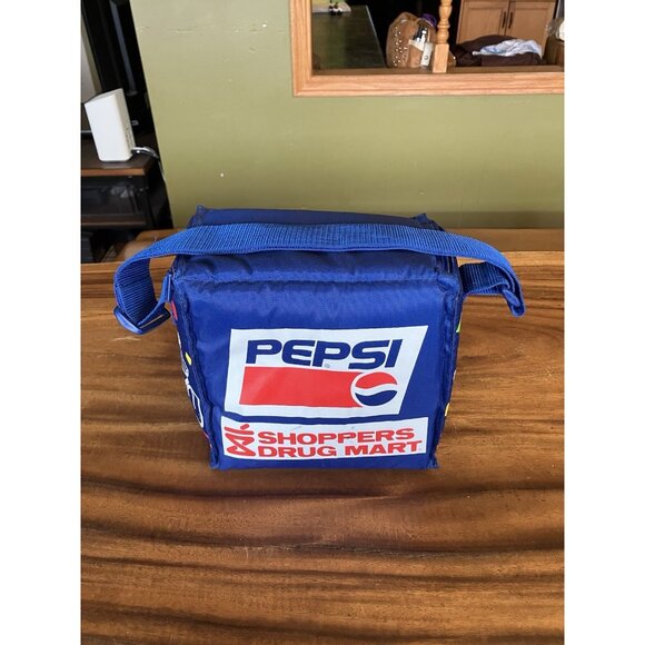 PEPSI Mini Cooler Bag 1980s Cola Shoppers Drug Mart Soda - Picture 6 of 16